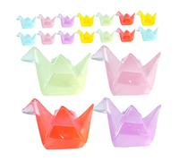 ERINGOGO 18 Pollici Mini Origami Crane Figurines Glow in The Dark Tiny Resin Animal Sculptures For Diy Aquariums Dollhouses Garden Landscape