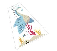 ERINGOGO 1foglio Self-adhesive Kids Height Decal with Cartoon Animals Wall Ruler for Bedrooms and Nurseries Fun Measurement Sticker for Recording Children's Growth