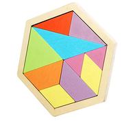 ERINGOGO 1pezzi Giocattolo Educativo Legno Puzzle Forma Di Favo Per Sviluppare Creatività E Coordinazione Blocchi Geometrici Colorati
