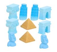 ERINGOGO 1set Miniature Architetture Famosi Torre Pendente Statua Moai Decorazioni Terrarium e Te