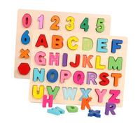 ERINGOGO 1set Puzzle Educativi Legno Per Matematica e Alfabeto Da Cognitivo Colorato Per Sviluppo Delle Capacità Motorie e Logiche Dei