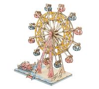 ERINGOGO 1set Puzzle Legno Ruota Panoramica Per Adulti e Kit Fai Da Te Per Compleanno e Festività Facile Da Assemblare Giocattolo Educativo Legno Naturale