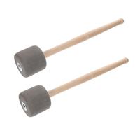 ERINGOGO 2 pezzi Bacchette Batteria con Manico in Legno Martello in Schiuma per Grancassa Bacchette per Batteria e Percussioni per Pratica Quotidiana Band Musicali Live