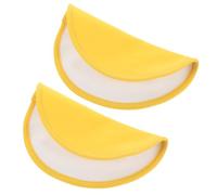 ERINGOGO 2 Pezzi Castor Olio toracano olio di ricino biologico allattamento al tampone ruota comodo olio di ricino assistito impacco di olio di ricino riutilizzabile tessuto Giallo