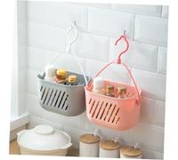 ERINGOGO 2 pezzi Cestino Sospeso da Parete per Cucina Porta Verdure e Frutta con Drenaggio Organizer Compatto Senza Foratura per Condimenti e Stagionatura