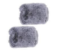 ERINGOGO 2 Pezzi Coprimicrofono Peluche Antivento Protezione Spessa per Microfono Copertura Pratica per Registrazioni Indoor e Outdoor Adatta per Ktv Conferenze e Interviste Materiale