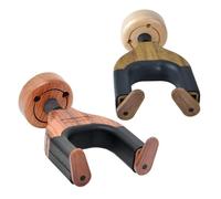 ERINGOGO 2 pezzi Ganci da Parete in Legno Massello per Chitarra Supporto Staccabile con Design Culla Profonda per Strumenti Corda Facile Installazione e Protezione del Manico Colore
