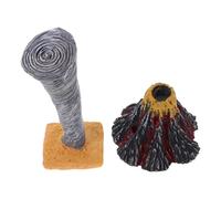 ERINGOGO 2 pezzi Kit Scientifico Giochi Catastrofi Naturali per Riproduzione di Eruzione Vulcanica e Tornado Realistico per Casa e Scuola Decorazione Paesaggio Vulcanico Interattiva