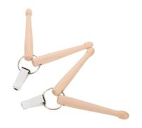 ERINGOGO 2 Pezzi Mini Wood Drumstick Keychain Percussion Key Rings For Drummers And Music Enthusiasts Portable Music Accessory Gift