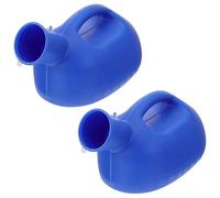 ERINGOGO 2 pezzi Orinatoio Portatile con Coperchio Contenitore Urine Grande Capacità per Uomini e Anziani Vasetto Notte Resistente e Facile da Pulire per Letto e Viaggi