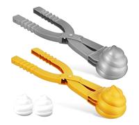 ERINGOGO 2 Pezzi Poo Maker Snowman Snow Ball Maker Snow Kit Poop Snow Mold Snow Globe Toy Play Snow Air Sled Snow Globe Maker Fake Snow Maker Clips Snow Ball Battle Plastic