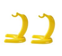 ERINGOGO 2 Pz Appendiabiti a Banana Cestino Desktop Banane Appese Livello Bidone della Spazzatura Gancio Mano Sospeso Portafrutta in Filo Nero Custode Basamento del Banano Separare Yellow