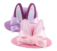 ERINGOGO 2 Pz decorazione pasquale divertente berretti rana cappelli kit cerchietto coniglietta hairdo hair pin tornante pasquale fermaglio per disegnato a cappello Metallo