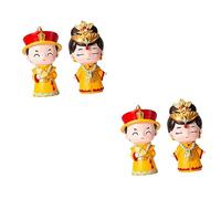 ERINGOGO 2 Set Ornamenti in Resina in Stile Palazzo Coppia Margherita Imperatrice Imperatore Mini Ornamento Da Scrivania Ornamenti Per Torte Decorazione Domestica 2 Pezzi * 2