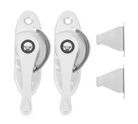ERINGOGO 2 Set Serratura a Gancio in Acciaio Inossidabile per Porte e Finestre in Legno e Plastica, Blocco di Sicurezza Versatile che Previene Urti e Garantisce Protezione