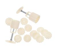 ERINGOGO 2 set Stampi per Biscotti e Mooncake Fiore da Pressa Manuale per Dolci Stampo per Cupcake e Pasta Frolla Strumento Versatile per Decorazione Feste