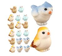 ERINGOGO 20 Miniature Resin Parrot Figurines Cute Tiny Bird Statues For DIY Crafts Micro Landscape Decorations Office Desk Collectibles Enhancing Creativity And Dexterity