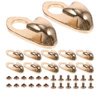 ERINGOGO 20 pezzi Alloy Shoe Lace Buckles Metal Boot Hooks Secure Fasteners Replacement For Hiking Climbing Sports Boots Accessories