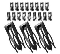 ERINGOGO 20 pezzi Fermagli per Capelli in Metallo Nero Mini Clip Scatto Resistenti per Donna Accessori Multiuso per Styling Frangia e Capelli per Uso Quotidiano e Viaggi