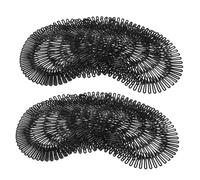 ERINGOGO 24 pezzi Fasce per Capelli Pettine Circolare Flessibile Elastico in Plastica Resistente Pettini per Donna Ragazze Accessori per Acconciature Naturali e Parrucche Antirottura e