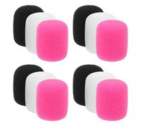 ERINGOGO 24pezzi Coperture in Spugna per Microfoni Piccoli Protezione Antivento per Cuffie Copertura per Microfono Lavalier Adattatore per Mini Microfoni Barriera Antirumore per Schermi