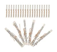ERINGOGO 25 Pezzi di Benedizione Ebraica Mezuzah per Porta in Carta Pergamena Corda di Juta, Rotolo Kosher Stampato per Decorazioni Tradizionali Ebraiche Casa e Festival,