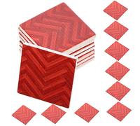 ERINGOGO 27 Pezzi pavimento in legno pavimento minuscolo decorazioni per pavimenti arredamento casa assi del pavimento in miniatura mini kit di costruzione della casa Di legno rosso
