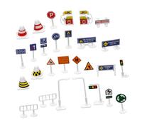 ERINGOGO 28pezzi Segnali Stradali per Ragazzo Giocattoli Educativi per Sicurezza e Resistente per Asilo e Giochi Indoor Outdoor