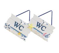 ERINGOGO 2pezzi Cartello per WC in Targa Indicatrice per WC Pubblico Pannello Decorativo per Design e Duraturo