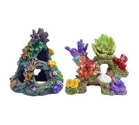 ERINGOGO 2pezzi Decorazioni Corallo Artificiale per Acquario di Pz Habitat Sicura e Realistica per Pesci per e Salata Design Naturale e Attraente