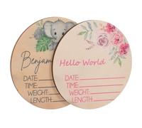 ERINGOGO 2pezzi Del Prodotto Name Signs Arrival Sign Titolo Generato Personalizzato Annuncio Di Nascita Per Ospedale Per Decorare La Stanza Del