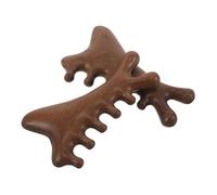 ERINGOGO 2pezzi Pettine in Legno Sandalo Denti Larghi Per Massaggiare Capelluto Pettine Massaggiante in Legno Naturale Denti Levigati Per Massaggiare Capelluto Guasha Per Rilassare Collo