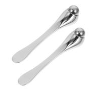 ERINGOGO 2pezzi Rullo Massaggiante per Occhi in Acciaio Inossidabile, Stick per Massaggio Viso Lega di Zinco, Allevia Affaticamento Oculare, Strumento Affidabile per Casa e Ufficio
