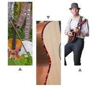 ERINGOGO 2pezzi Striscia Rilegatura Per Chitarra Abs Finitura Decorativa Marrone Per Riparazione e Lavori Di Fai Da Te Per Chitarra Ukulele e Mandolino