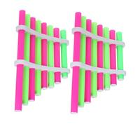 ERINGOGO 2sets Piccolo Flauto Di Pan Giocattolo Musicale Per Ragazzo Ragazza Autoassemblante Strumento Per Sviluppo Di Hobby Esperimento Scientifico Fai Da Te