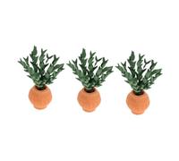 ERINGOGO 3 Decorazione Della Casa Delle Micro Paesaggio Della Casa Delle Bonsai Succulenti Micro Paesaggio Fiori Piccollo Succulento Fiori Verde Stoffa