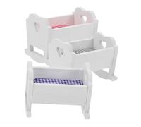 ERINGOGO 3 Mobili Per La Casa Delle Crib Per La Casa Delle Culla Per in Miniatura Stoffa