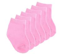 ERINGOGO 3 Paia calzini per bambole bambolina fai finta di giocare a un giocattolo per bambole calzini per mini bambole Bambola mini calzini accessori per vestire le bambole stoffa rosa