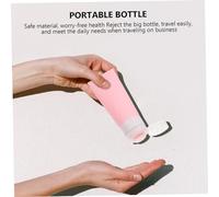 ERINGOGO 3 pezzi Bottiglie da Viaggio in Silicone Contenitori Portatili Riutilizzabili per Shampoo Bagnoschiuma e Cosmetici Kit Compatto Antigoccia per Viaggi in Rosa e Grigio