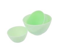 ERINGOGO 3 Pezzi Ciotola in Silicone Ciotole Per L'acqua Per Il Viso Facciale Porta Del Pennello Per Trucco Macchia Sulle Labbra Spatola Per La Cura Della Pelle Gel Di Silice Green