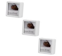 ERINGOGO 3 Pezzi Esemplare Di Meteorite Decorazioni Di Meteoriti Roccia Meteoritica Campione Di Meteorite Ornamento Di Meteorite Studente Che Insegna Meteorite Pietre Uniche Pietra
