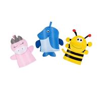 ERINGOGO 3 Pezzi Esfolianti per Asciugamani Bagno Cartoon Unicorno Scrubber per Doccia e per La Sensibile per Bagnetti e Docce