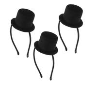 ERINGOGO 3 Pezzi Mini Top Hat Headband Vintage Party Costume Hat For Themed Events Halloween Christmas Roaring Tea Party Carnival