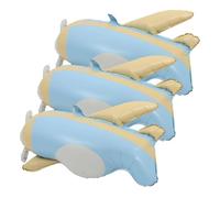 ERINGOGO 3 Pezzi Palloncino di aeroplano opaco decorazione arredamento decorazioni compleanno rosa blu aereo in mongolfiera pallone aereo Ballioni carini Pellicola di alluminio Colorato