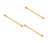 ERINGOGO 3 Pezzi Prurito Corno Per Scarpe Stivale Grattaschiena Per Adulti Calzascarpe Attrezzo Manuale Maniglia Da Massaggio Da Dita Pp Arancia