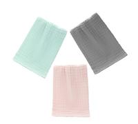 ERINGOGO 3 pezzi Salviette in Mussola per Ragazzo Ragazza Morbide e Super Assorbenti Asciugamani per Pulizia Sudore e Saliva Adatte per Bagnetto e Infantile