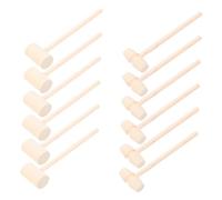ERINGOGO 30 Mini Wooden Toy Mallets for Natural Hardwood Small Hammers for Creative Play Educational Rhythm Musical Exploration Tools Light