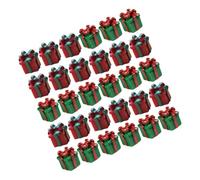 ERINGOGO 30 Miniature Resin Christmas Boxes Tiny Dollhouse Ornaments For Holiday Decor Versatile Decorations For Homes And Offices
