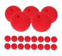 ERINGOGO 30 Pezzi Puntello per naso da clown microfono rosso accessori da clown IL decorazione accessorio per costume da clown Giocattoli bomboniere da circo naso divertente da clown spugna