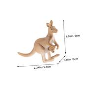 ERINGOGO 4 Micro Landscape Kangaroo Figurines PVC Miniature Animal Ornaments For Bonsai Decor And Tiny Scene Decoration